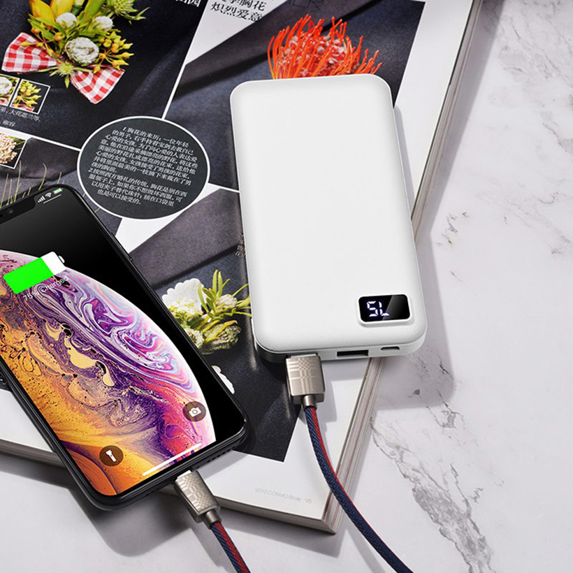 Pin Sạc Dự Phòng BOROFONE BT22 - Dung Lượng 10000mAh, Có Màn LCD - Hàng Chính Hãng