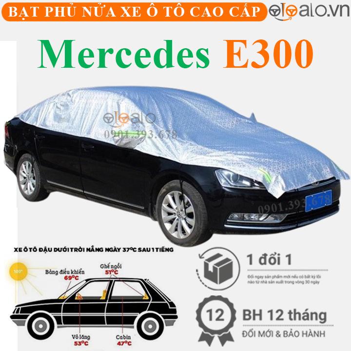 Bạt phủ nửa nóc xe Mercedes Benz E300 vải dù 3 lớp