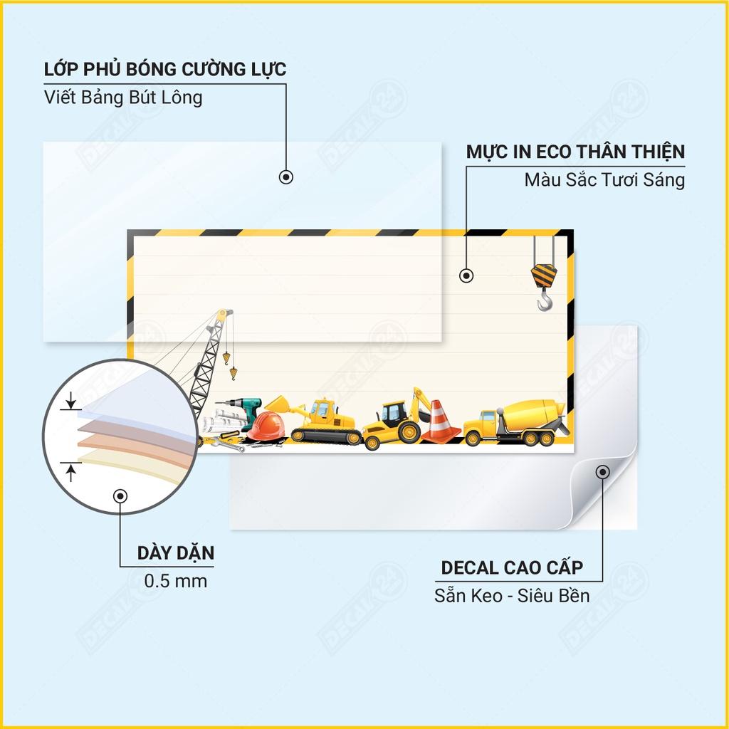 Bảng Dán Tường Bút Lông Thời Khóa Biểu Học Tập Decal24h, An Toàn Dễ Bôi Xóa, Có Nhiều Mẫu Lựa Chọn, DTB-022