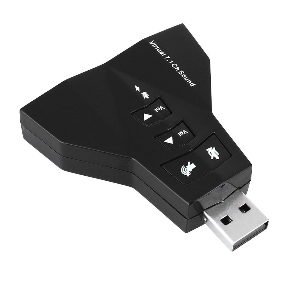 USB to Sound 3D Virtual 7.1 4 cổng - Hàng Nhập Khẩu