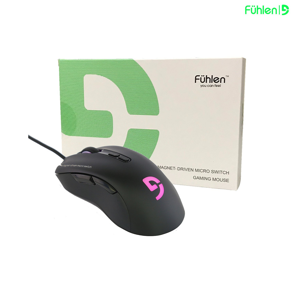 Chuột Gaming có dây Fuhlen G90 Pro 5000DPI LED RGB 7 Nút - Hàng Chính Hãng