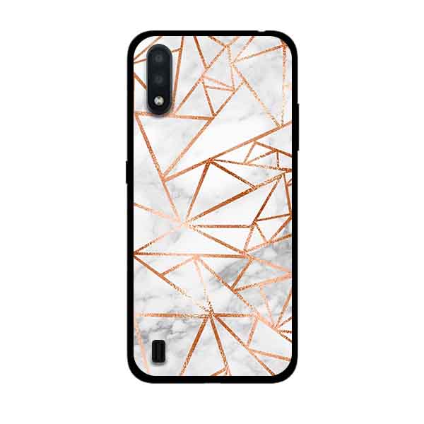 Ốp Lưng in cho Samsung Galaxy A01 Mẫu NỀN ĐÁ HOA 10 - Hàng Chính Hãng