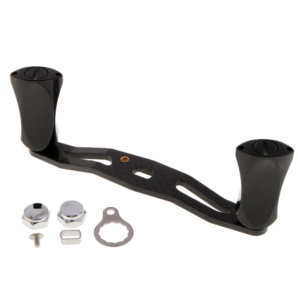 Carbon Fiber Fishing Reel Handle Aluminium Alloy Knob for Baitcasting