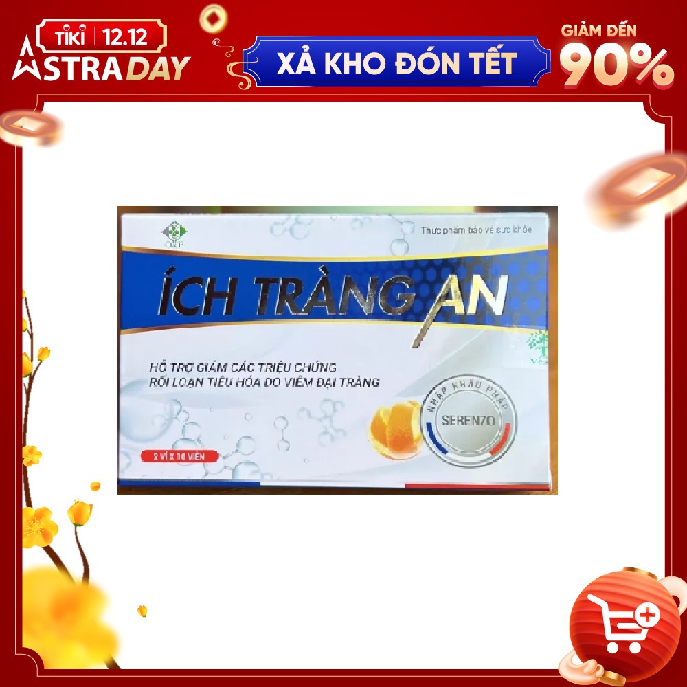 Ích Tràng An-Hỗ trợ giảm các triệu chứng rối loạn tiêu hóa do viêm đại tràng (1 hộp 20 viên) 