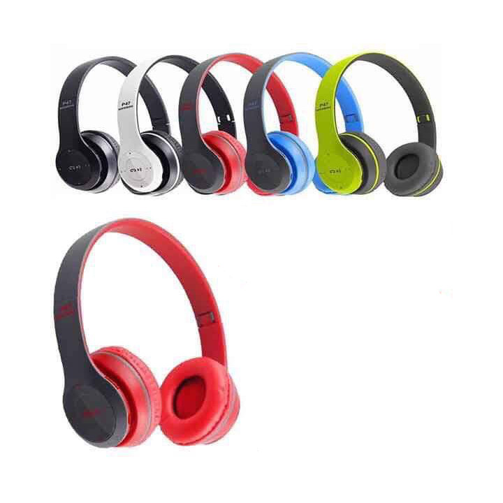 Tai phone Bluetooth P47 wireless - xanh dương