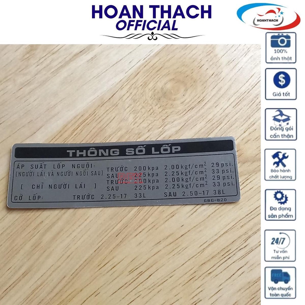 Tem Hướng Dẫn Sử Dụng Lốp Dành Cho Xe Máy Dream 87505Gbgb20