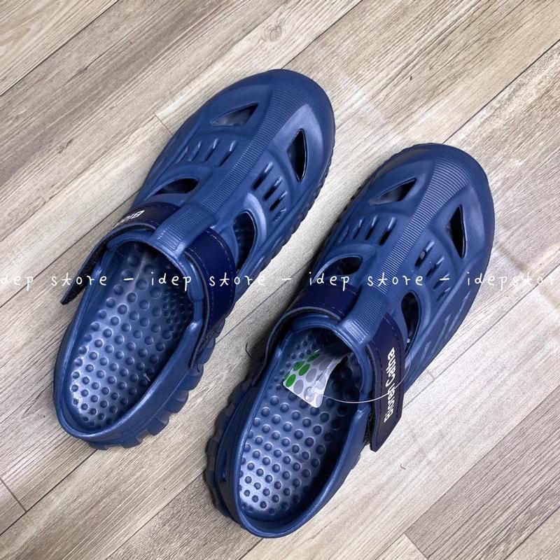 Giày nhựa đi mưa nam lỗ thoáng khí GL029 - Giày đi biển siêu nhẹ, siêu bền IDEP (Size 40-44)