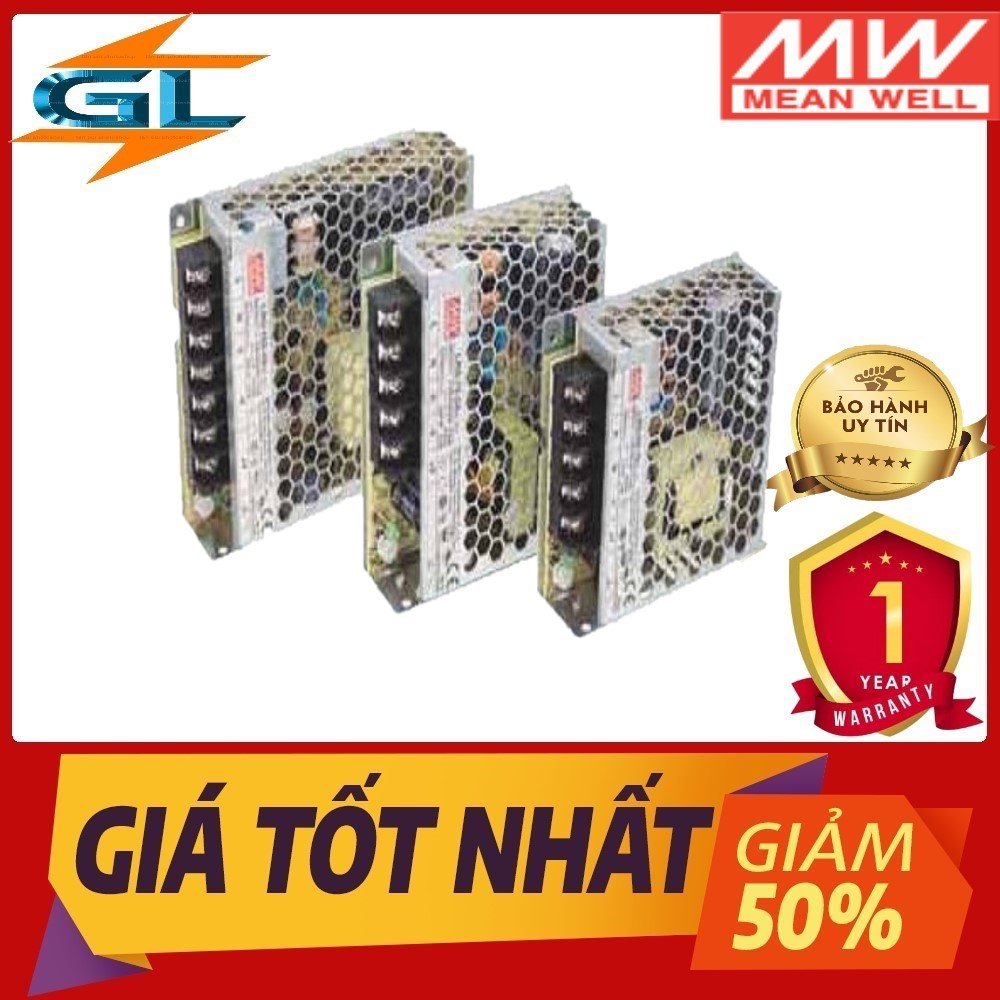 Nguồn DIN Rail SDR-75-12 Meanwell (75.6W 12V 6.3A) Hàng phập khẩu