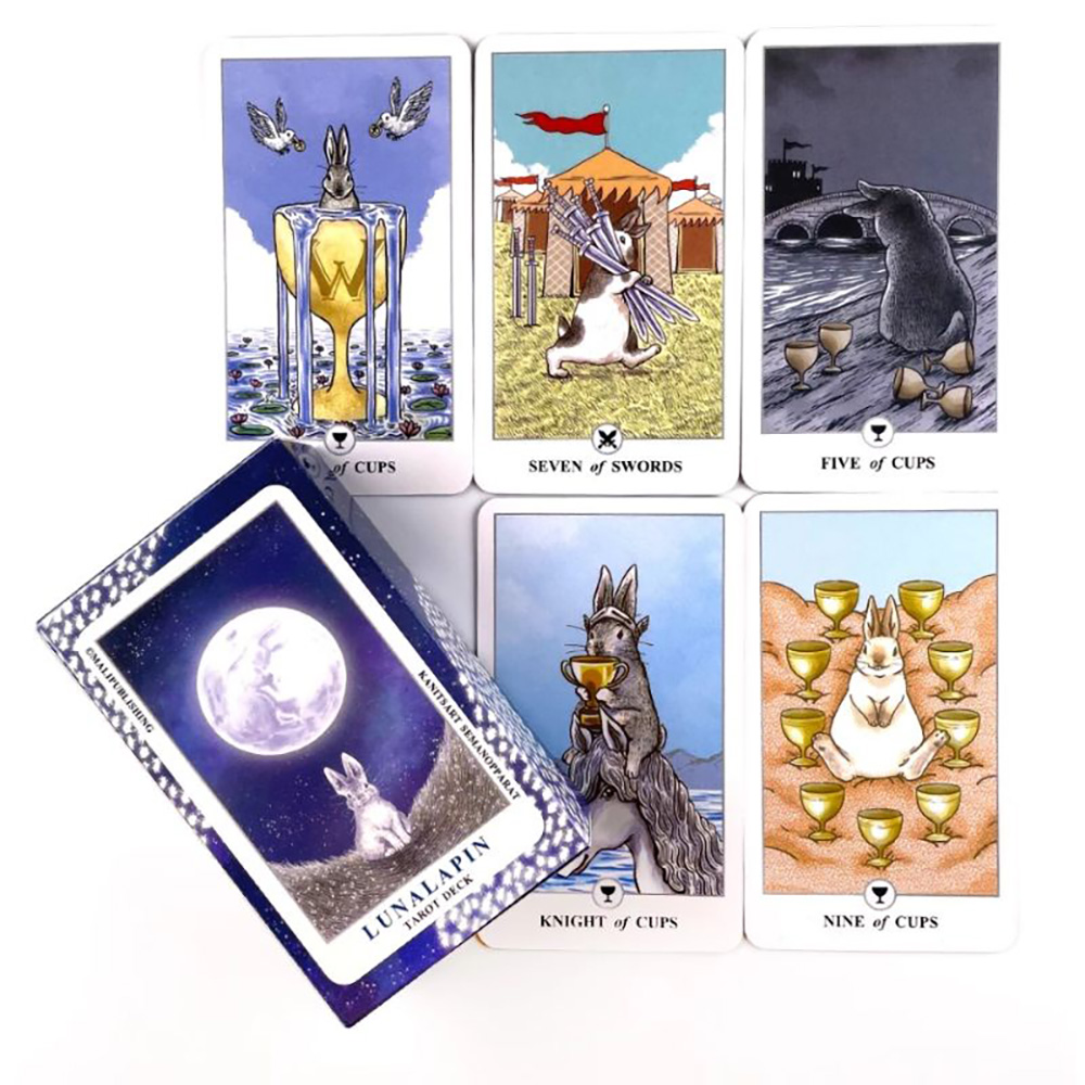 Bộ Bài Lunalapin Tarot 78 Lá Bài Tặng Đá Thanh Tẩy