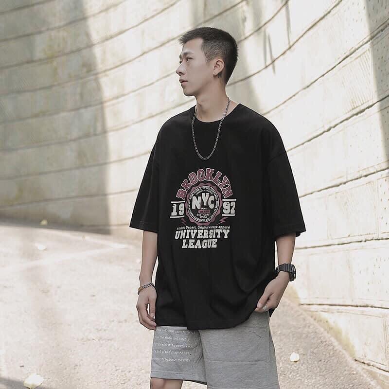 Áo thun tay lỡ form rộng hoạ tiết 1992 - Unisex nam nữ đều mặc được