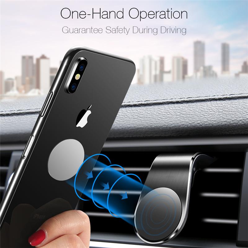 Giá đỡ điện thoại hít nam châm xoay 360 độ gắn lỗ thông gió xe hơi tiện dụng
