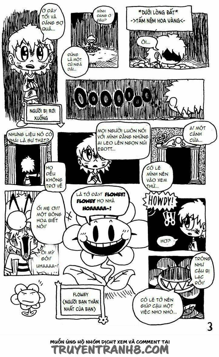 undertale - câu chuyện dưới lòng đất chapter 1 4