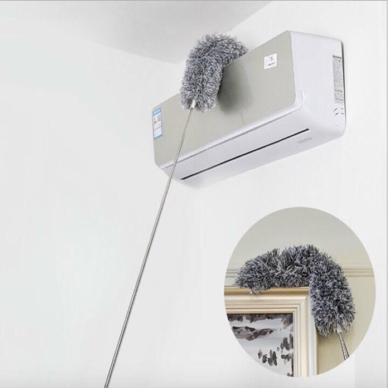 CHỔI QUÉT TRẦN NHÀ UỐN DẺO LINH HOẠT CÁN DÀI INOX CAO CẤP