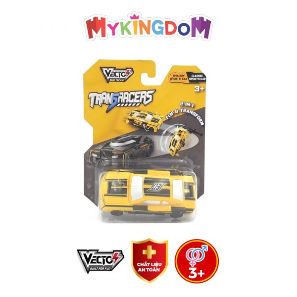 Đồ chơi VECTO Transracers - Siêu xe vàng biến hình siêu xe đen VN463875B-5