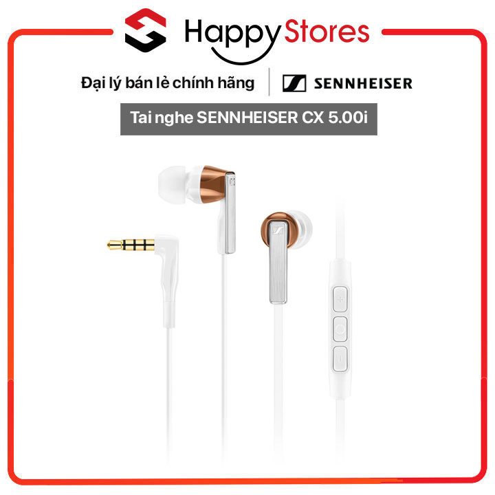 Tai nghe có dây nhét tai SENNHEISER CX 5.00i - HÀNG CHÍNH HÃNG