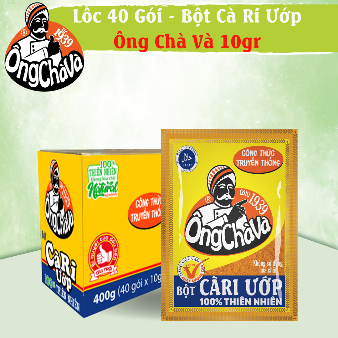 Lốc 40 Túi Bột Cà Ri Ướp Ông Chà Và 10g