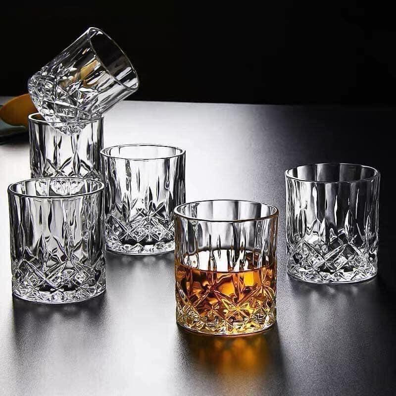 Set 6 Cốc Pha Lê Bohemia Brixton Whisky 320ml, Cốc Thủy Tinh Cao Cấp Dùng Uống Whisky, Nước Hoa Quả, Trái Cây, Nhập Đức