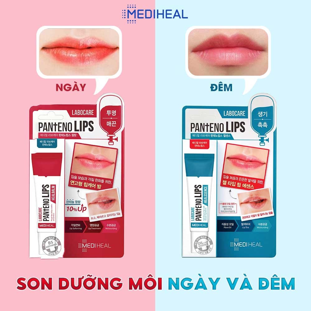 Son dưỡng Mediheal dưỡng ẩm, mờ thâm làm mềm môi ban ngày Labocare Panteno Healssence 10ml