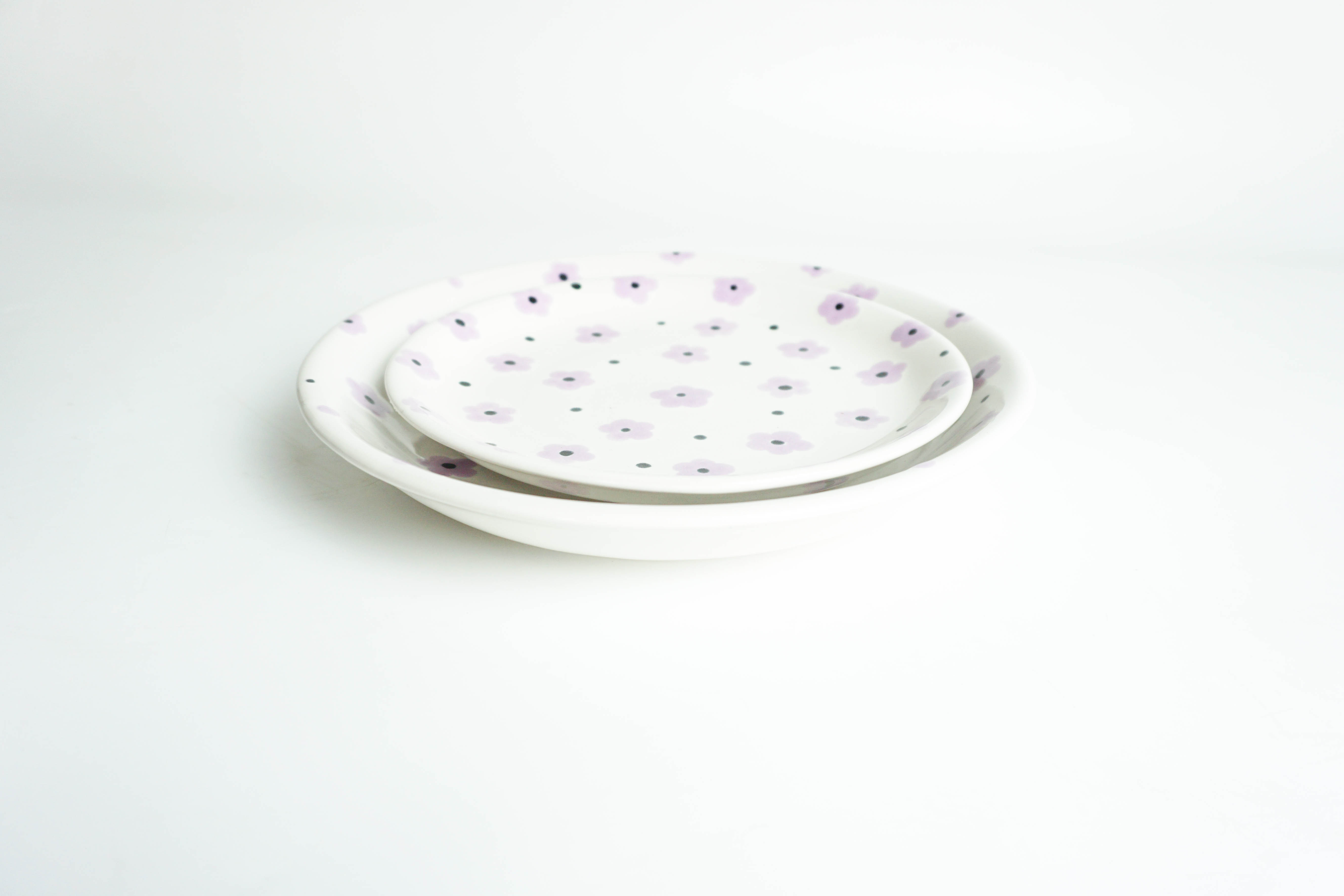 Dĩa tròn 01 (18cm) - Họa tiết Li Ti