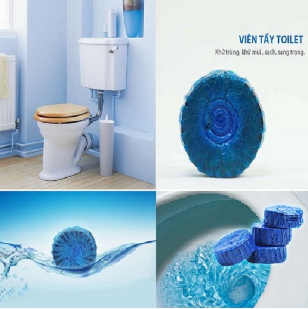 Combo 4 vỉ 8 viên tẩy và làm thơm toilet Hando