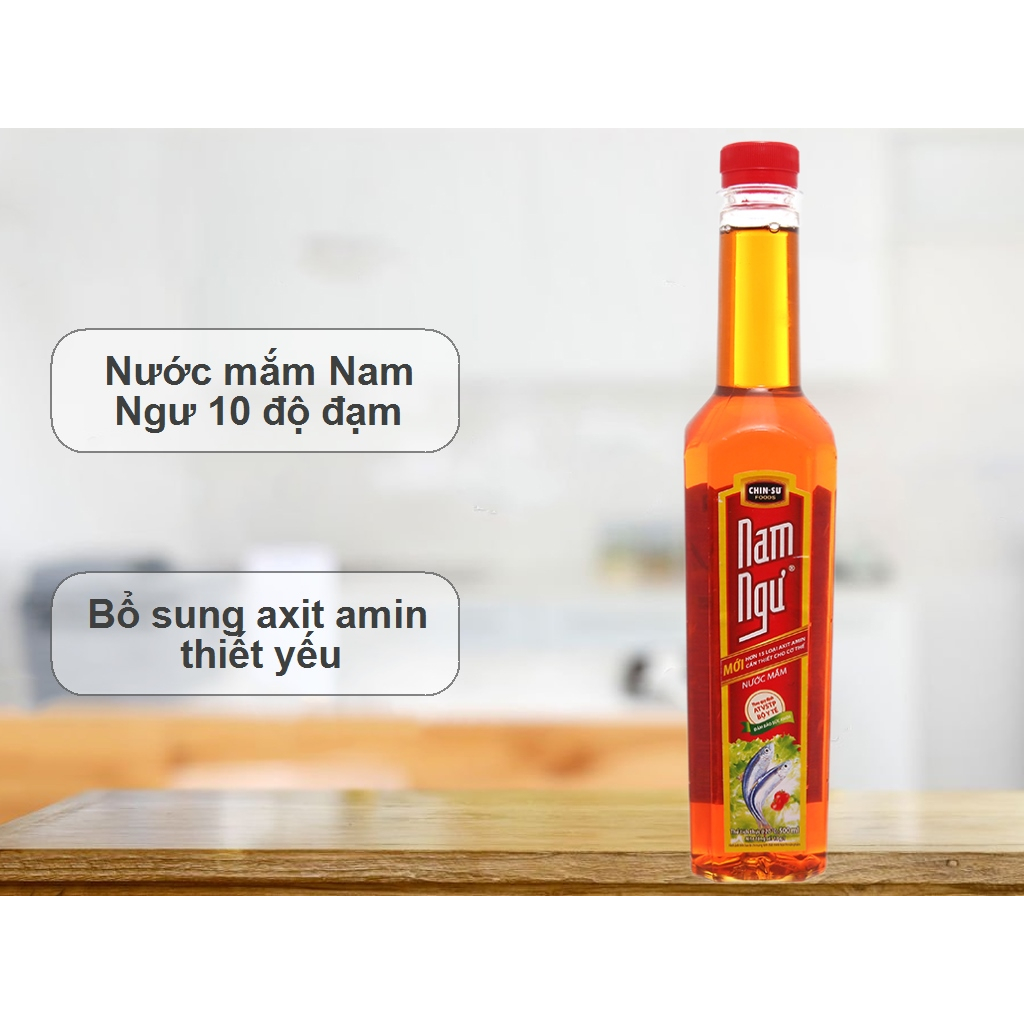 Nước mắm Nam Ngư làm từ cá cơm tươi chai 500ml