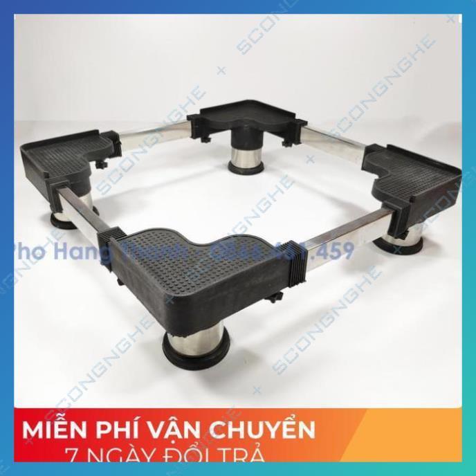 Chân đế máy giặt tủ lạnh cao cấp trụ Inox