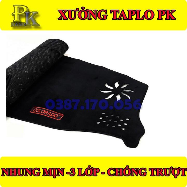 THẢM CHỐNG NÓNG TAPLO NHUNG MỊN 3 LỚP XE CHEVROLET COLORADO– CHUẨN FORM