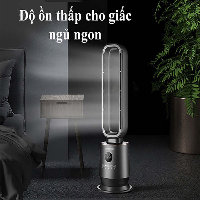 Quạt không cánh lọc không khí bù độ ẩm- 2 chiều nóng lạnh màn hình LED có điều khiển