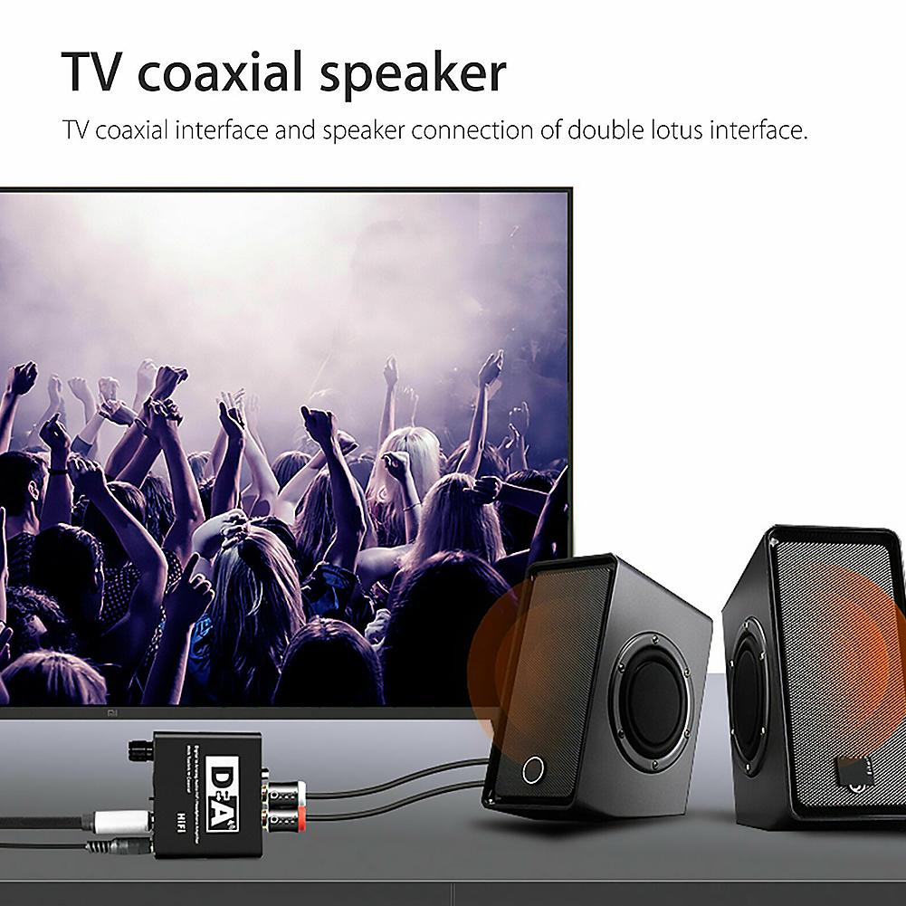 Bộ chuyển đổi âm thanh kỹ thuật số sang tương tự TosLink Tín hiệu đồng trục TOSLINK DECODER Sợi quang 5.1 Kênh R/L RCA bộ chuyển đổi âm thanh nổi 3,5mm