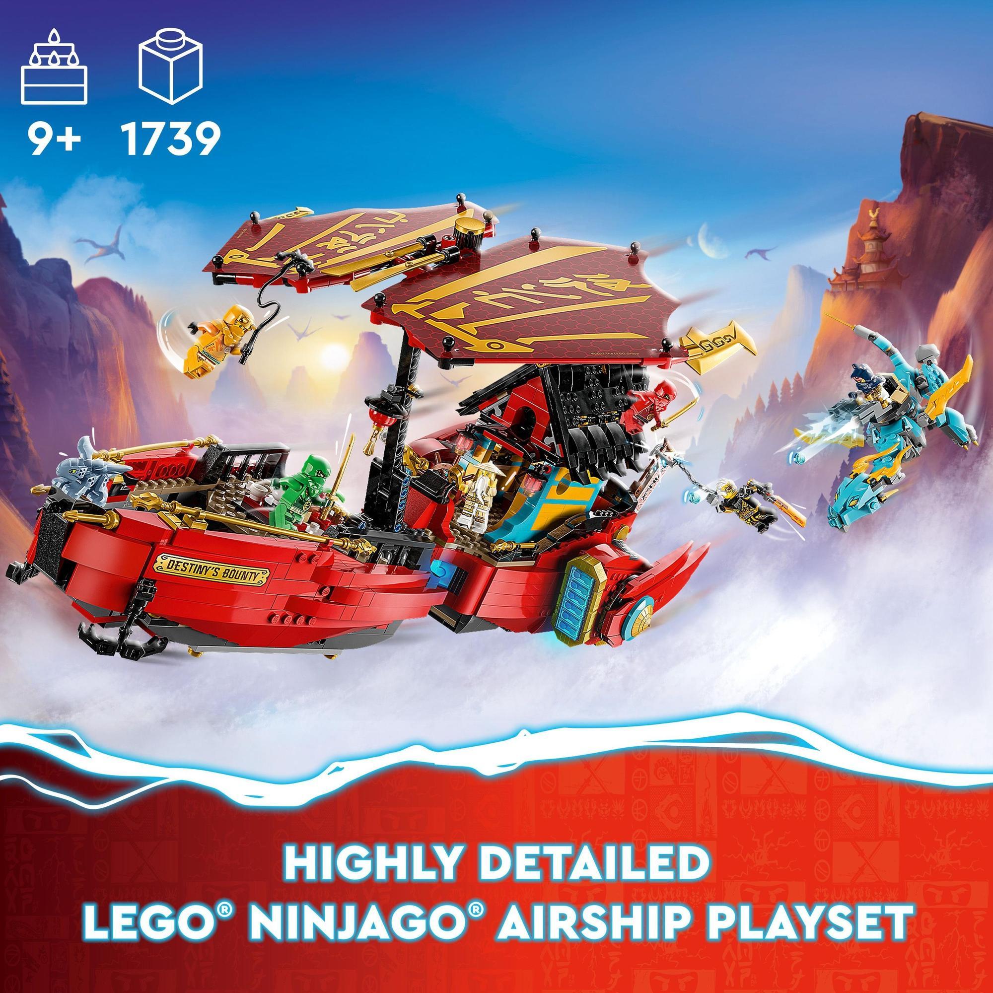 LEGO Ninjago 71797 Đồ chơi lắp ráp Chiến hạm Bounty - Cuộc chiến thời gian (1,739 chi tiết)