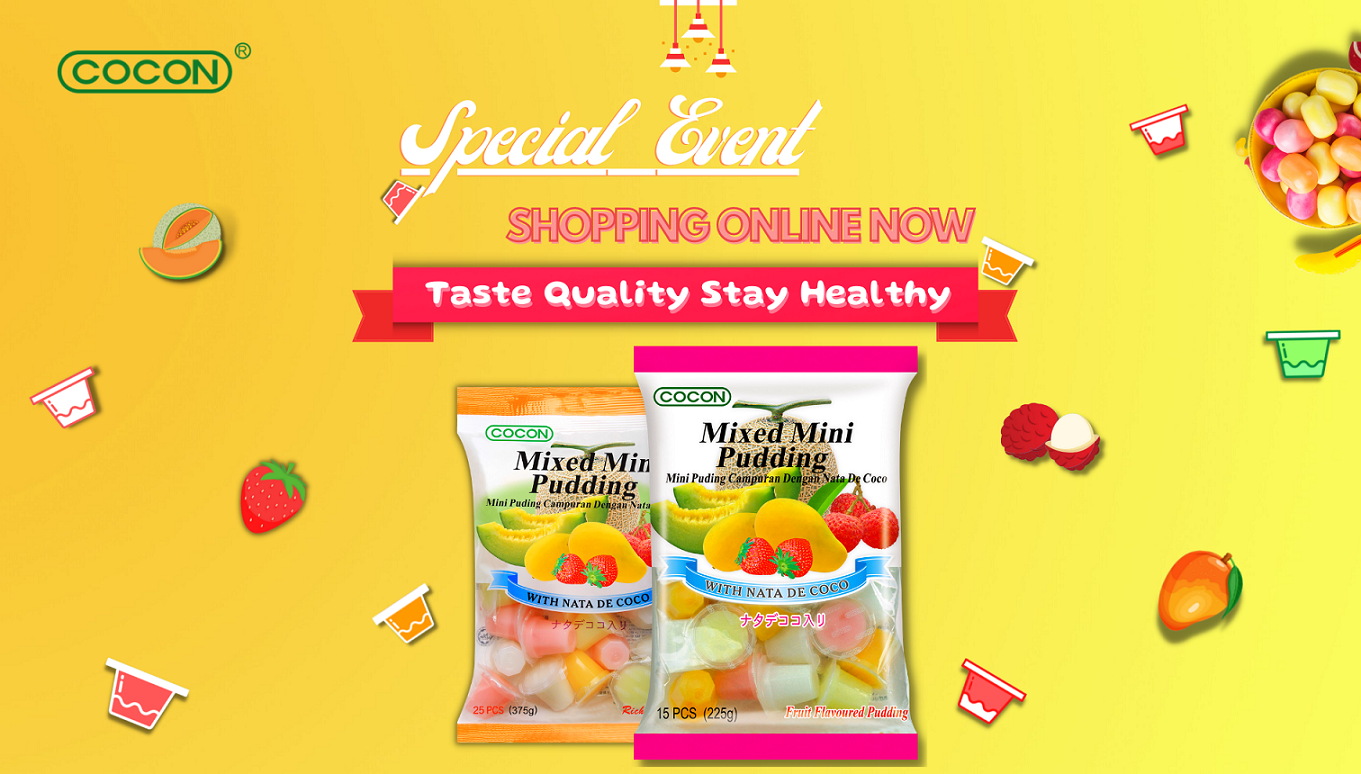THẠCH RAU CÂU HƯƠNG TRÁI CÂY COCON - COCON MIXED MINI PUDDING NATA DECOCO