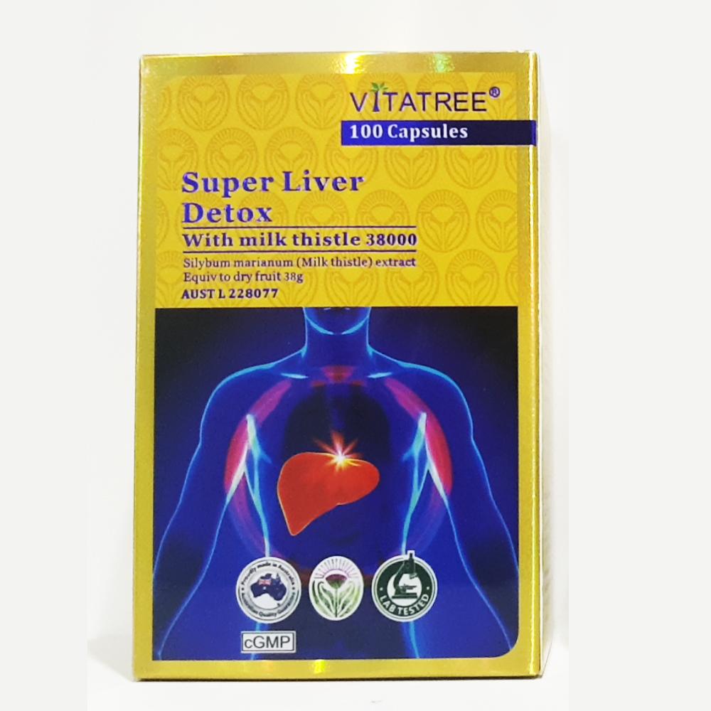 VITATREE - Viên Uống Bổ Gan Giải Độc Gan - Super Liver Detox - 100 Viên