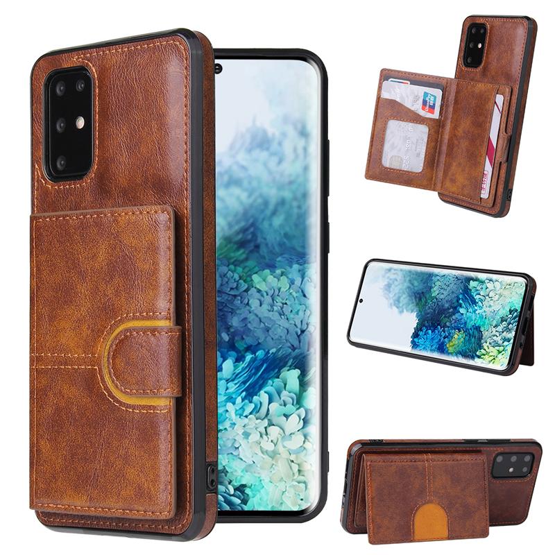 Ốp điện thoại da nam châm phối ví đựng thẻ retro dành cho Huawei P40 P30 Pro