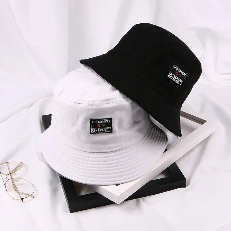 Nón bucket trơn đơn giản dễ phối đồ, chất liệu vải mềm mại, vành rộng chống nắng tốt