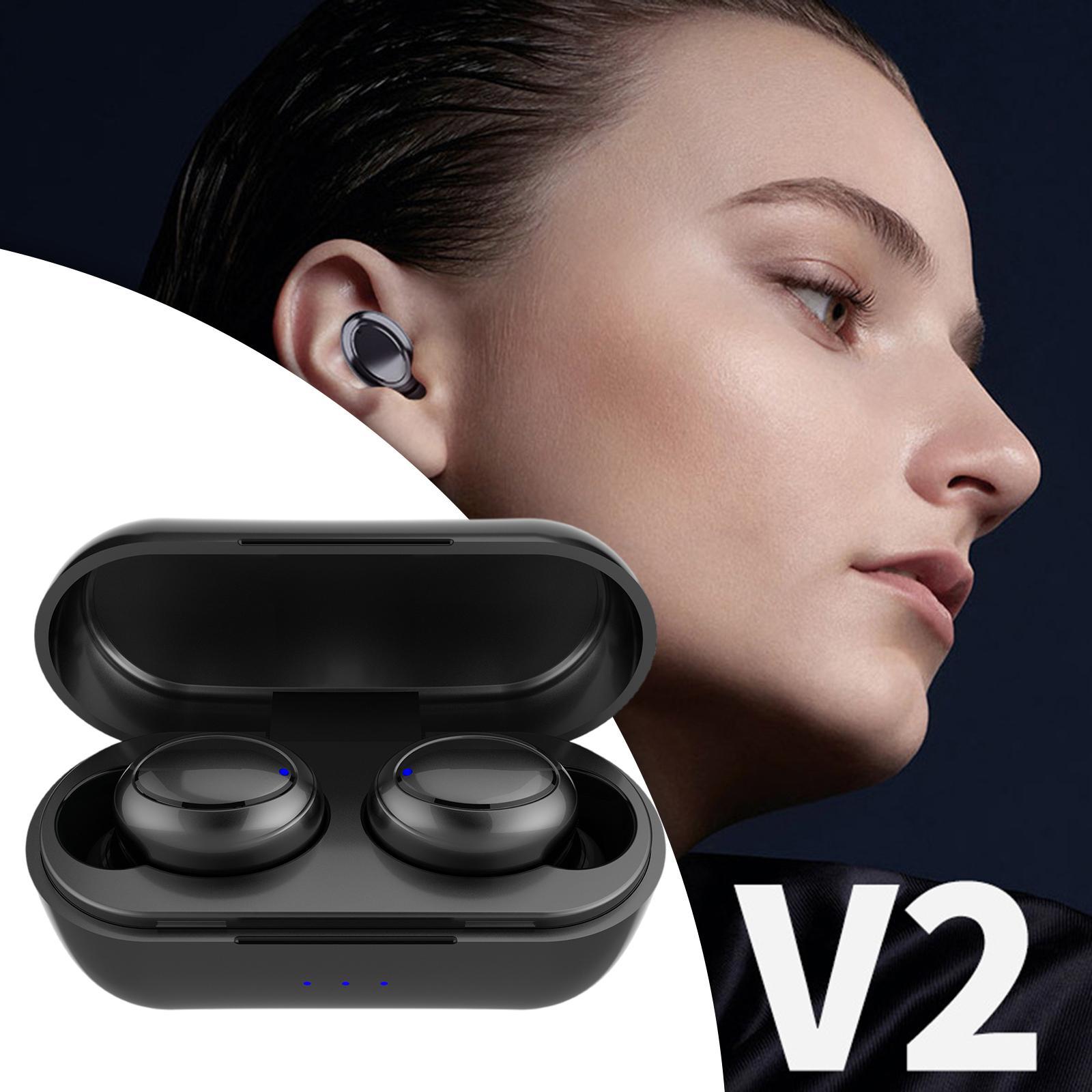 True Wireless Earbuds Bluetooth Headphones Waterproof IPX5 for Sport Work