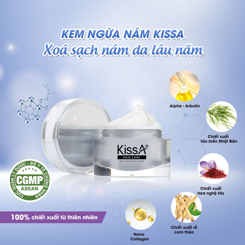 Kem ngừa nám dưỡng sáng da KissA