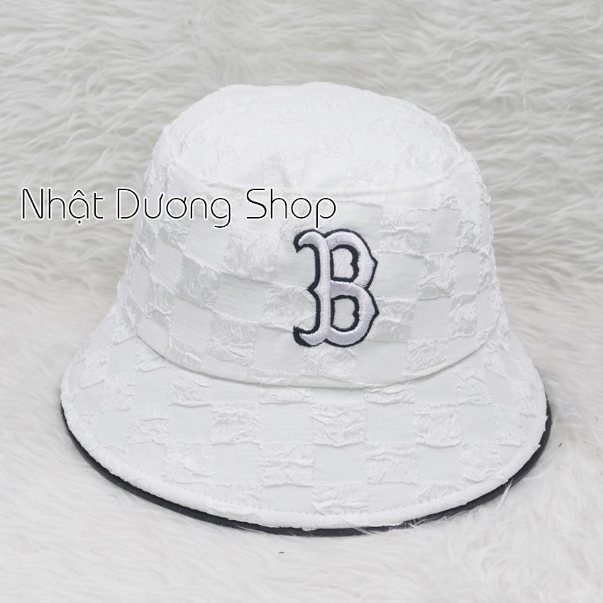 Nón Bucket, Mũ tai bèo vành cụp thêu chữ B vành rộng 6 cm vải cotton cao cấp phù hợp cho cả nam và nữ