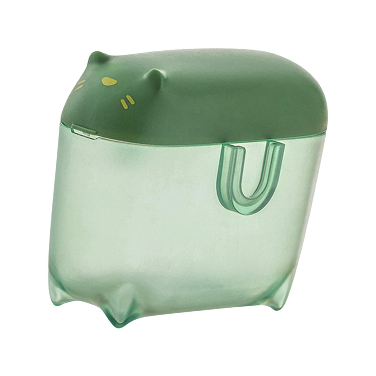 Mini Transparent Charging Cord Cable Organizer with Lid Durable Green