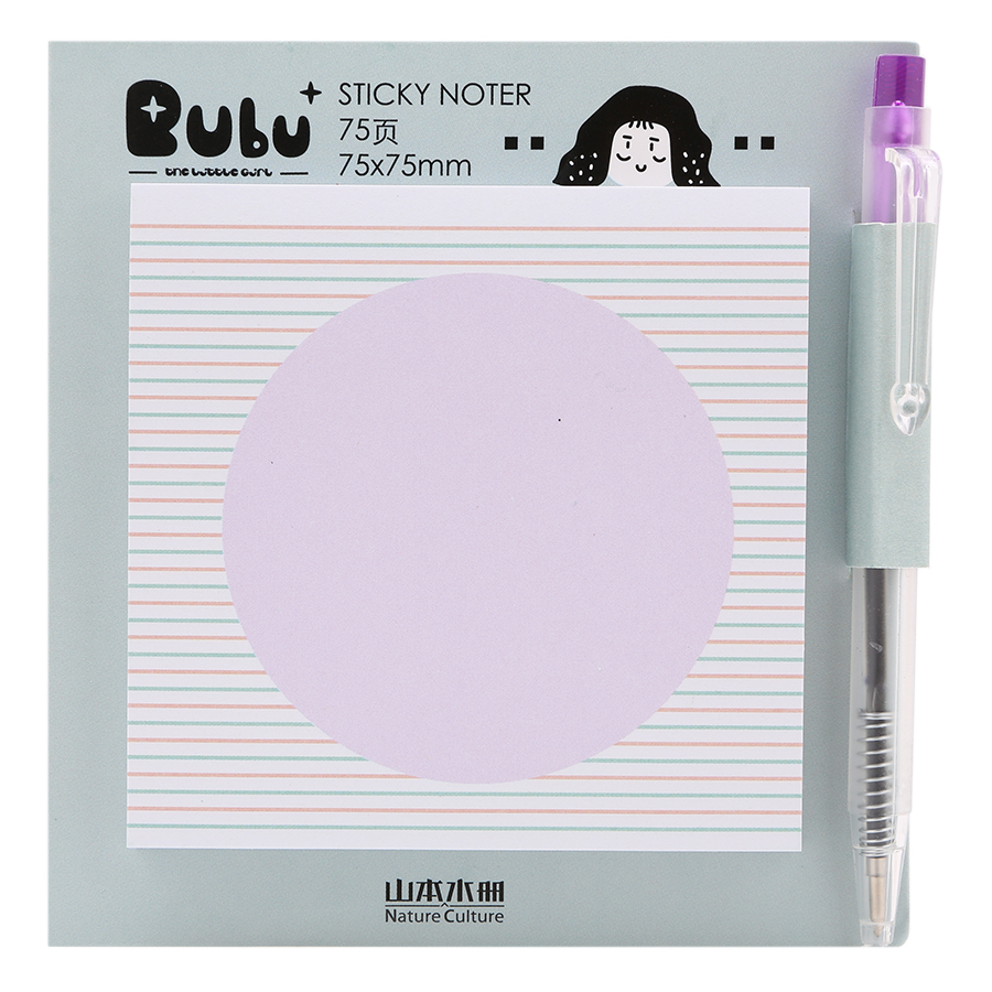 Giấy Note Vuông - Kèm Bút Bubu BLTP-0053