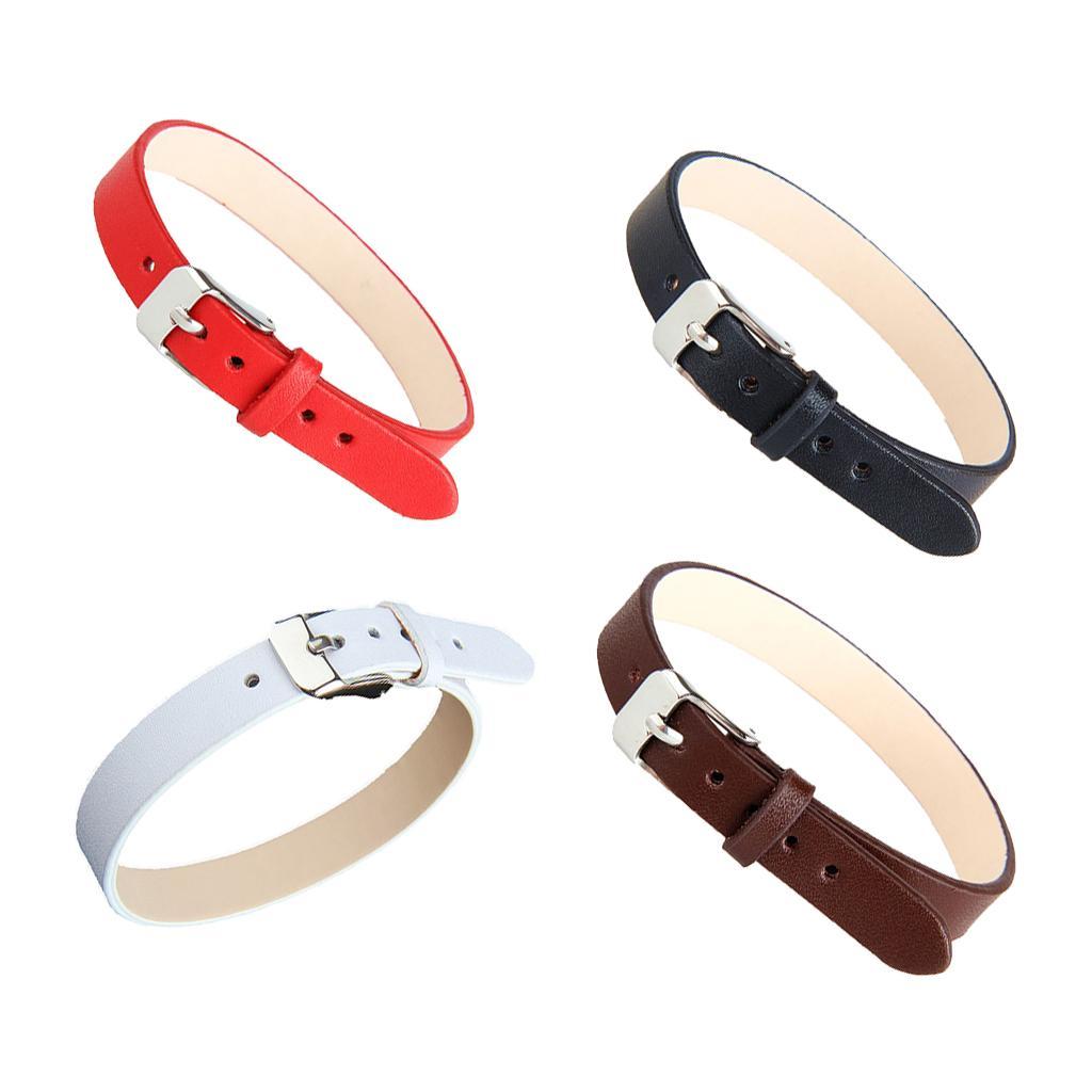 2-8pack Fashion Cow Leather Wristband Cuff Bracelet Bangle Charm Women Jewelry
