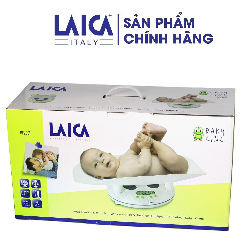 Cân trẻ em điện tử LAICA BF2051 - Mức cân tối đa 20 Kg - Tối thiểu 1Kg - Thước đo chiều cao 150 cm
