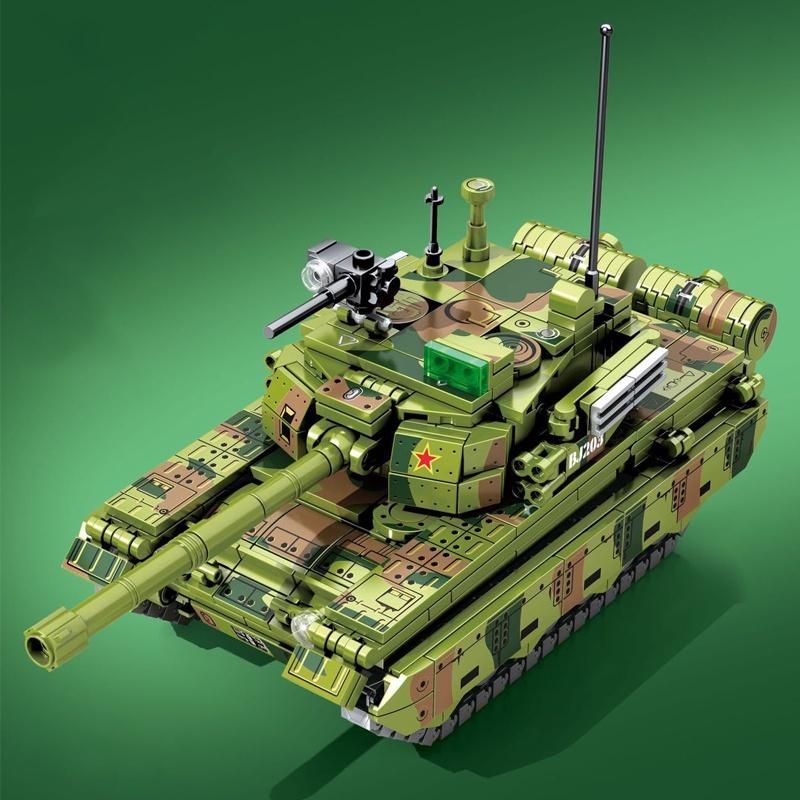 Đồ chơi Lắp ráp Xe Tăng A96, Sembo Block 203106 Main battle Tank, Xếp hình thông minh, Mô hình Xe Tăng