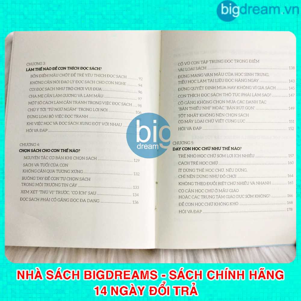 Nuôi dạy một đứa trẻ thích đọc sách - Phát triển trí tuệ và nhân cách cho bé