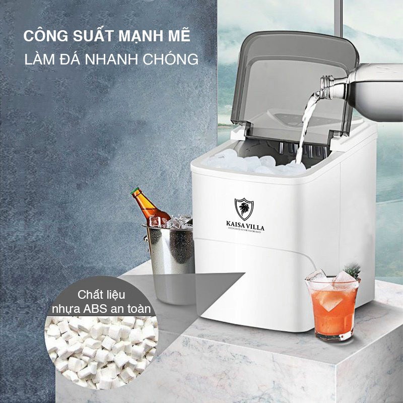 Máy làm đá Kaisa Villa- Vận hành mạnh mẽ- Bền bỉ- Hàng chính hãng 100%