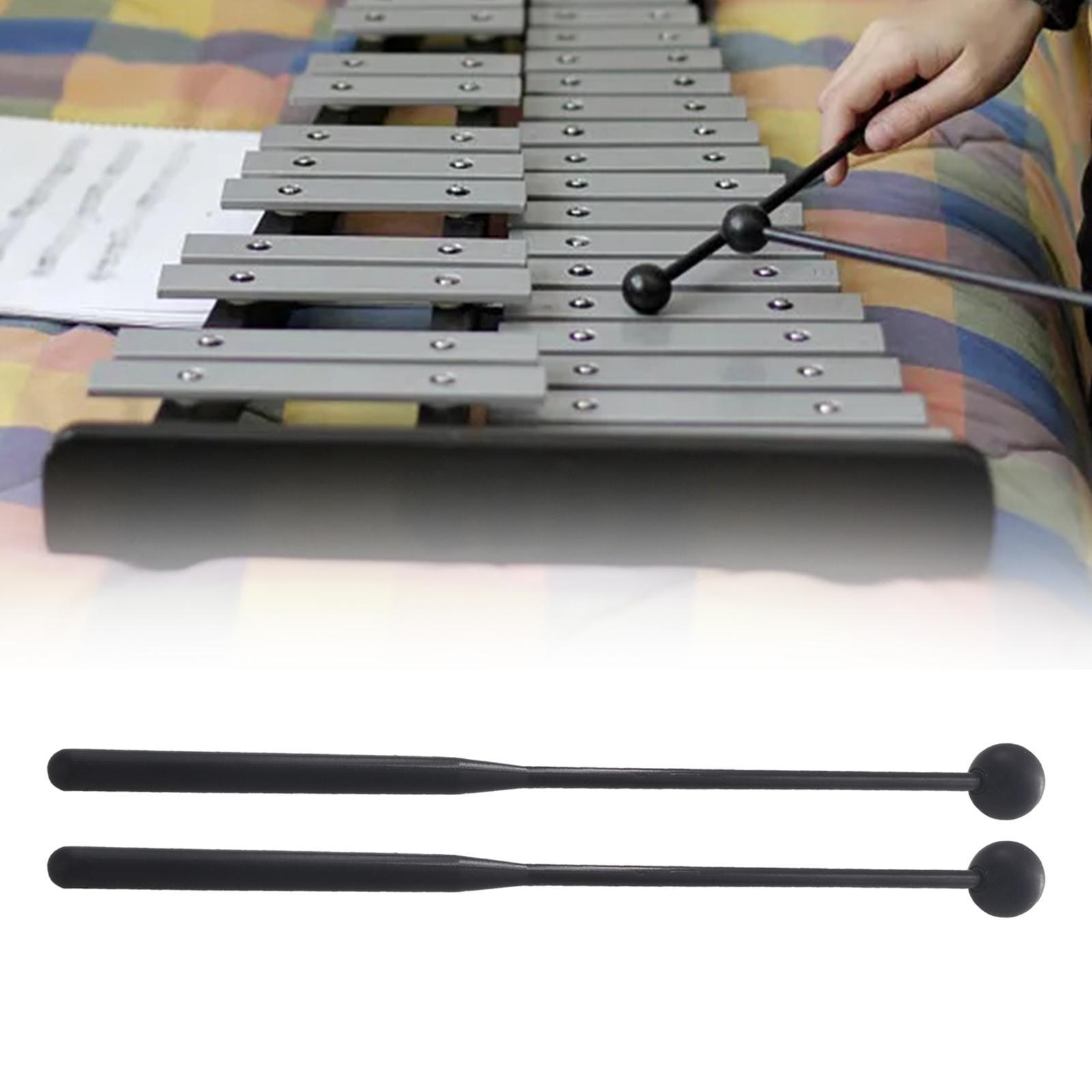 2Pcs Drum Mallet Portable Percussion Drumsticks for Yoga Timpani Performance