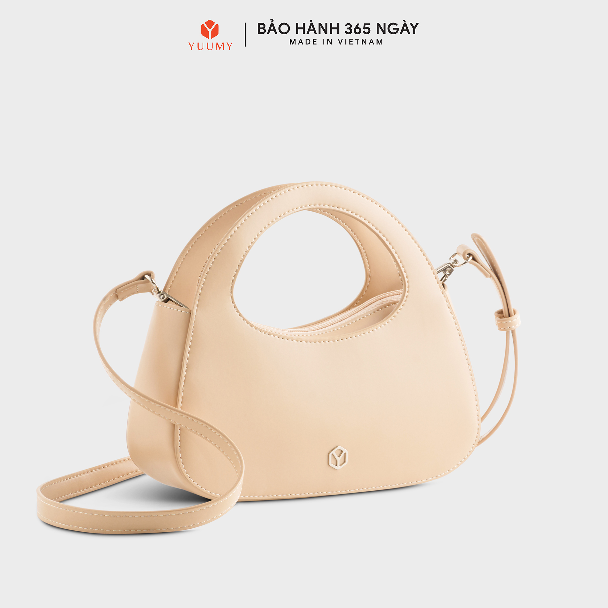 Túi Yuumy ( Thời trang nữ dáng bầu size 23 - Túi đeo chéo da Smooth YN251 )