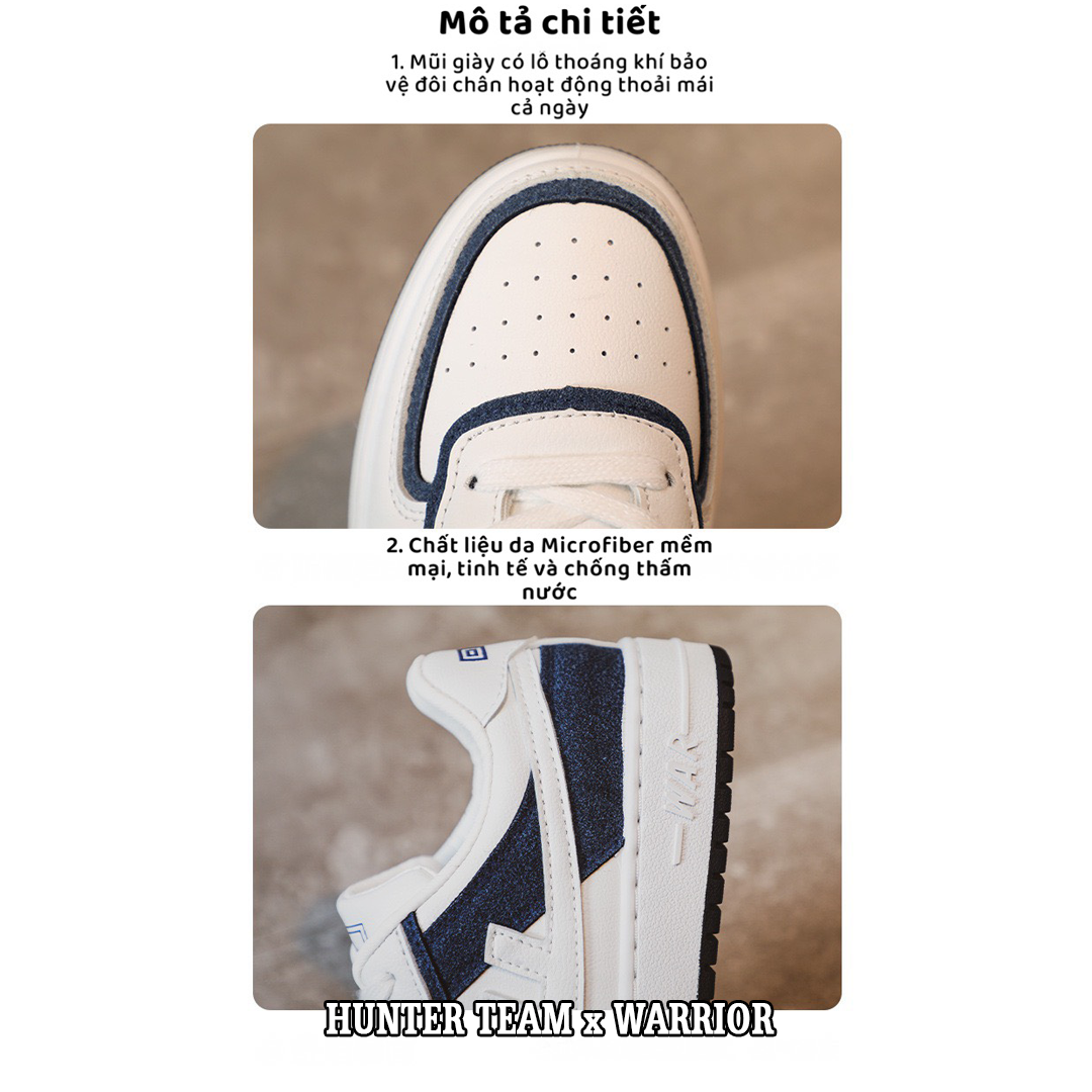 Giày Thể Thao Nam Warrior Phong Cách Hàn Quốc 2022 - W001XNH (Xanh Navy)