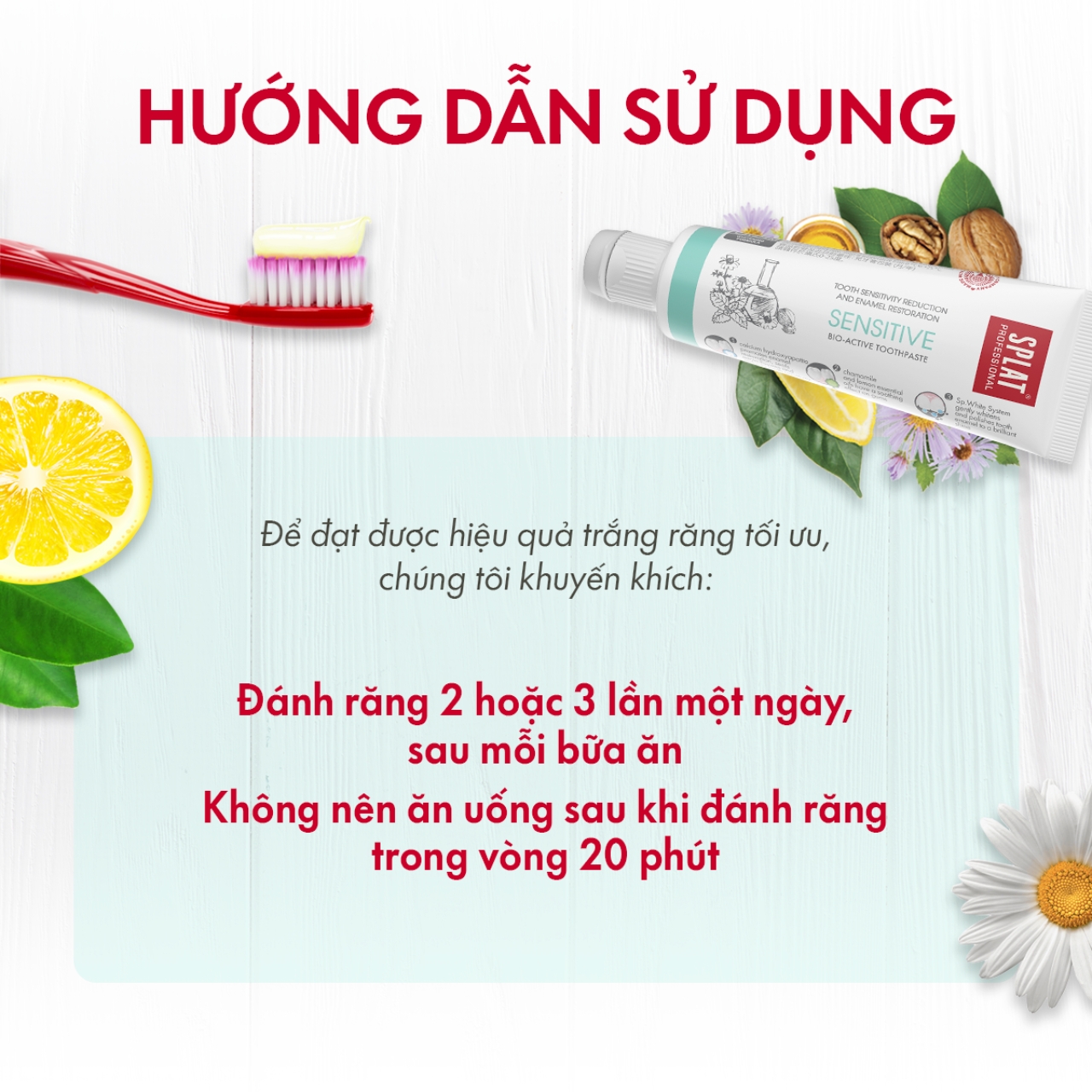 Kem Đánh Răng SPLAT Sensitive Professional series Phục Hồi Men Răng, Giúp Trắng Sáng Và Giảm Ê Buốt Dung Tích 20ml