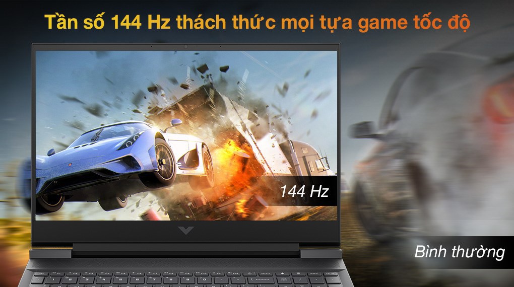 Laptop HP VICTUS 16 e0170AX R7 5800H/8GB/512GB/4G RTX3050Ti/16.1&quot;F/144Hz/Win11/(4R0U7PA)/Đen - Hàng chính hãng