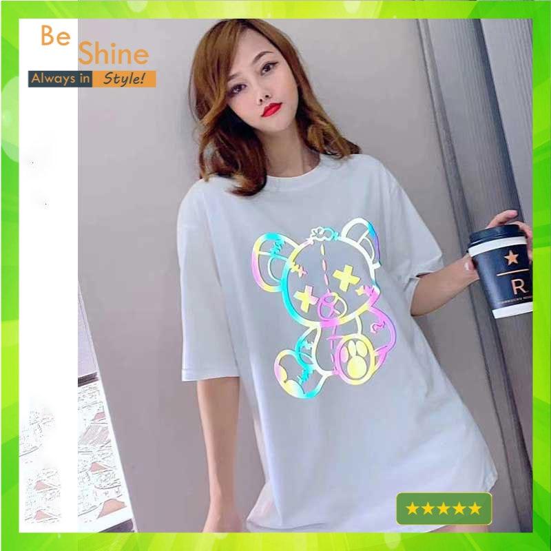 Áo Thun Unisex Form Rộng TEDDY XX , Áo Phông Cotton Cổ Tròn Tay Ngắn Thời Trang Phong Cách Hàng Quốc